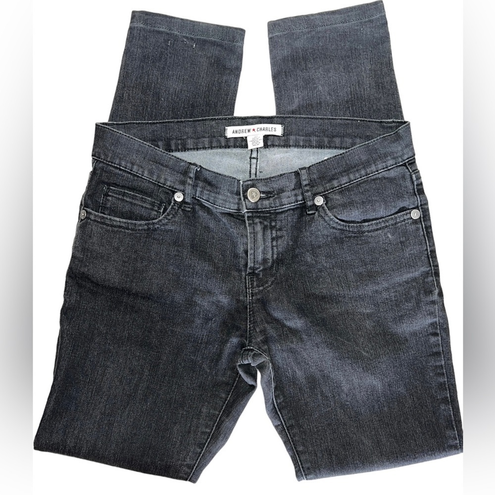 👖 Andrew Charles Black Skinny Jean